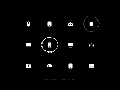 Line Icon Pack - Solid Variant v2