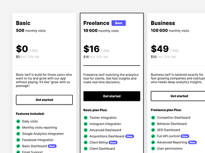Pricing vol.1 - Web UI pricing pricing table section table web web components web section web ui