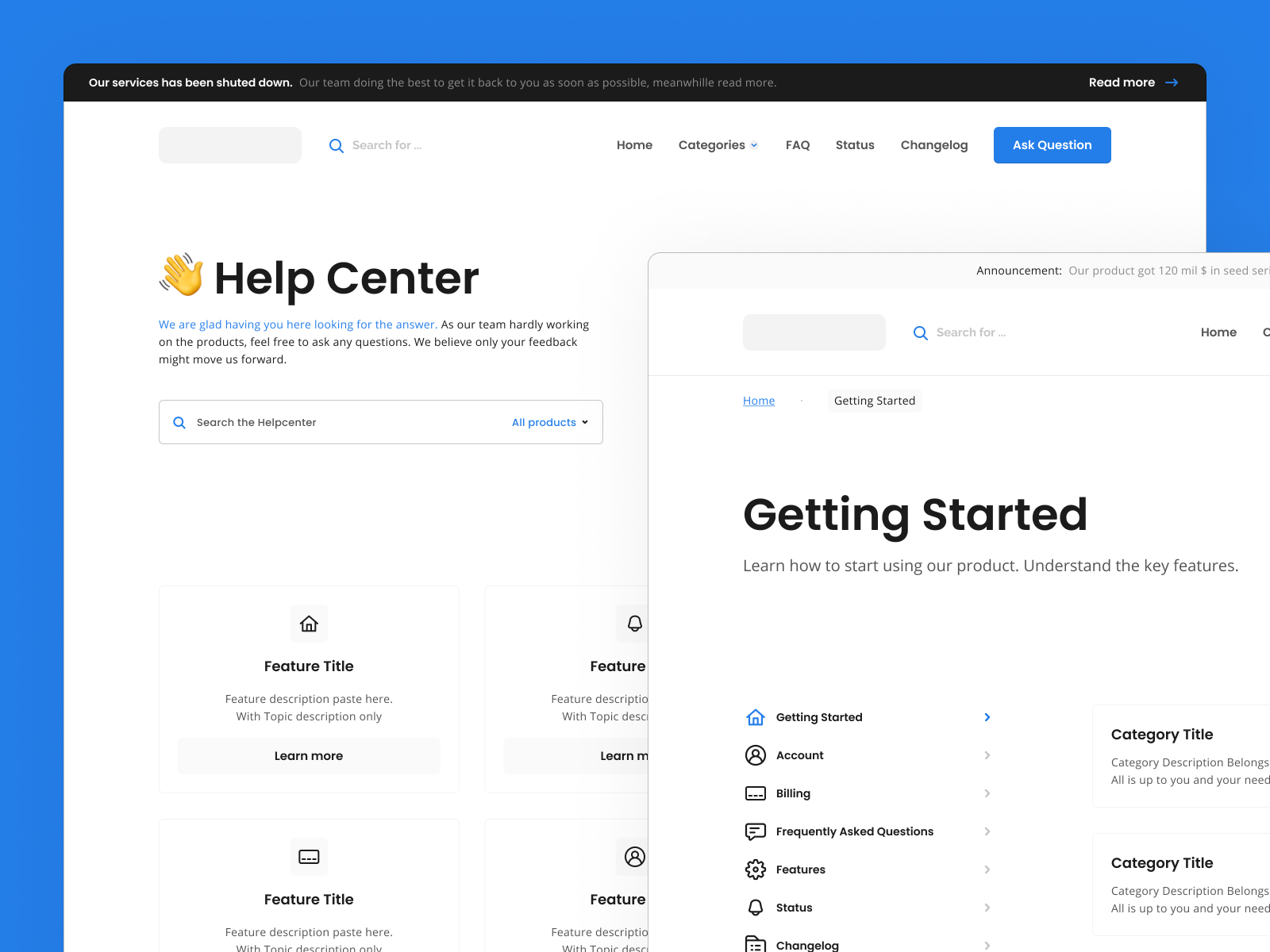 Help Center - Web - Exploration - 1 by Petr Bilek on Dribbble