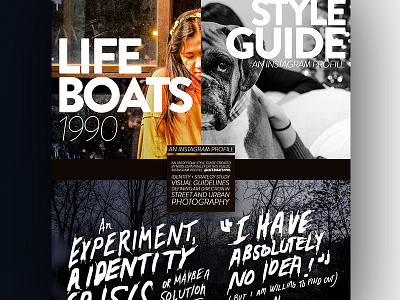 Lifeboats1990 brand brandbook design photography social media styleguide typography urbanphotography