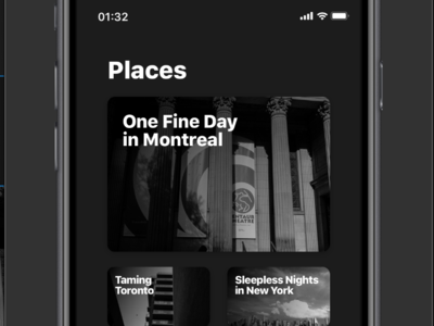 Places appdesign apps framerx inspiration mobile photo ui userinterface uxui