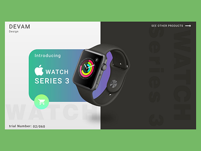 iWatch landing page devam design iwatch photoshop ui web design