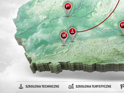 Map fragment design kulikowisko legend map markers poland shadow web