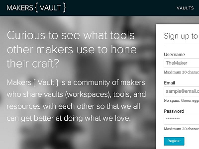 Makers { Vault } Alpha home