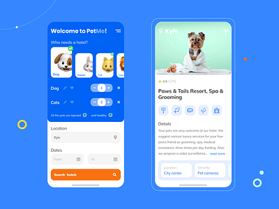 Booking app. Reserve a hotel for your pet 🐶