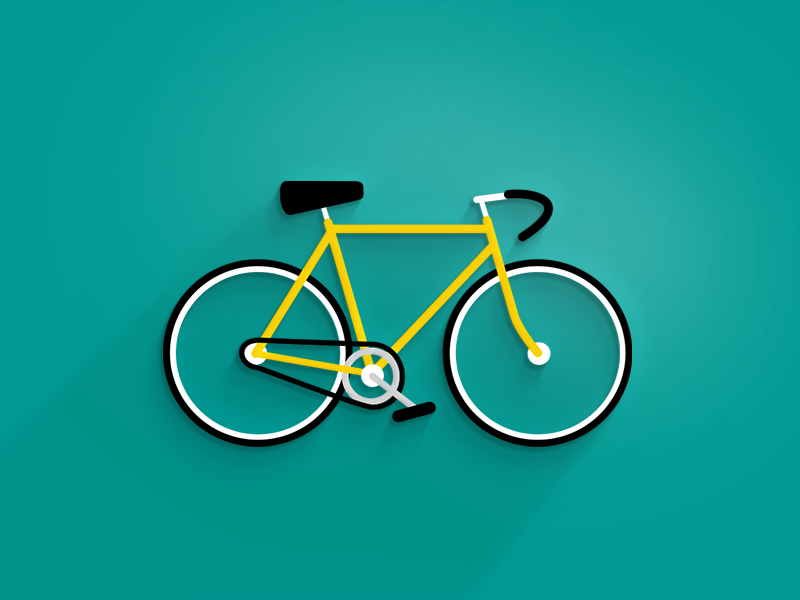 Just a bike by Erika Henell on Dribbble