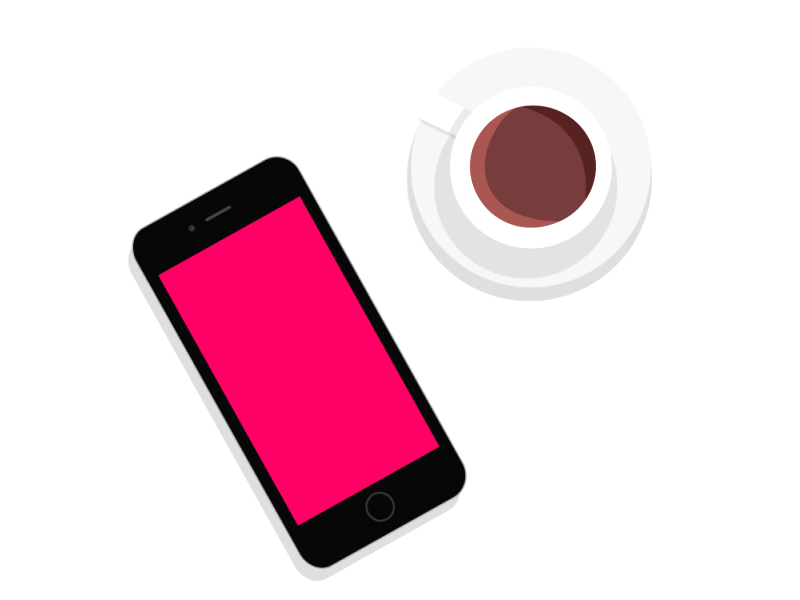 Work alert! alert animation coffee gif illustration iphone notification