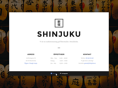 Shinjuku Sushi landing restaurant shinjuku stockholm sushi website
