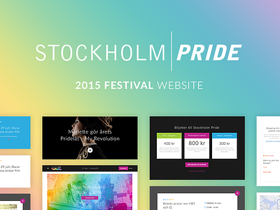 Stockholm Pride 2015 - festival website event festival lgbt pride responsive stockholm stockholm pride web website