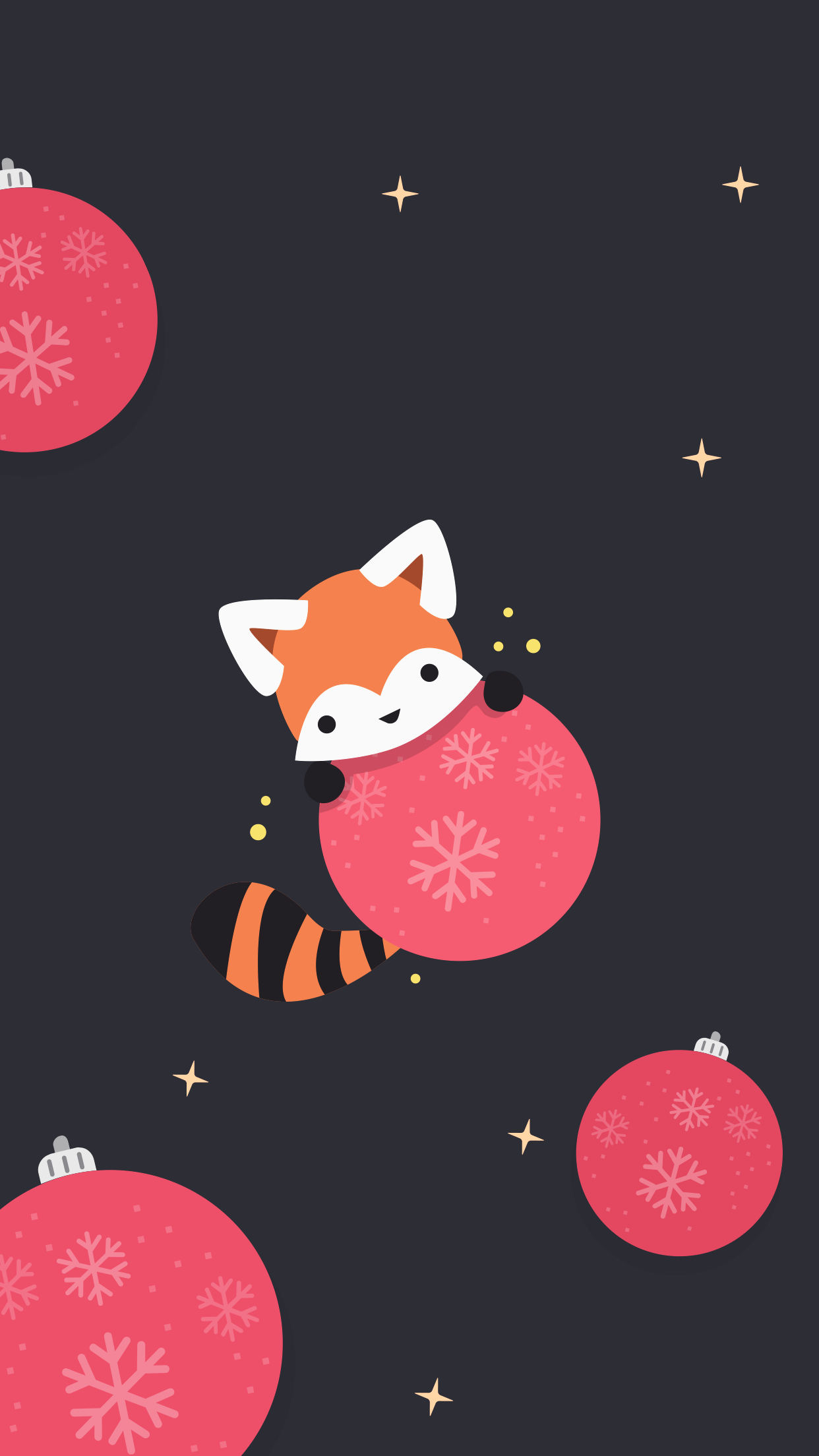 Download Red Panda Christmas Wallpaper For Your Phone By Erika Henell For Agigen On Dribbble 3D SVG Files Ideas | SVG, Paper Crafts, SVG File