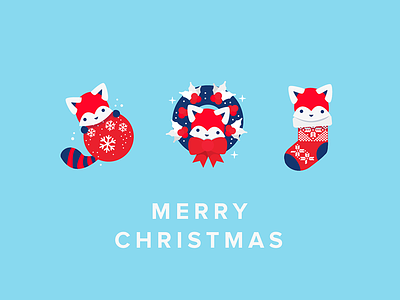 Red Panda Christmas - Free desktop wallpapers background christmas desktop illustration red panda wallpaper