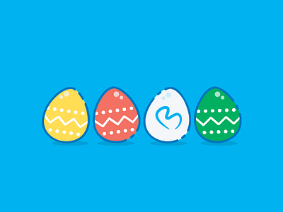Happy Easter! bontouch easter egg illustration