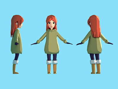 Low Poly Character 3d 3d art blender character low poly lowpoly model modelling