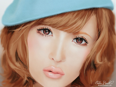 Tsubasa Portrait drawing model painting photoshop portrait tsubasa