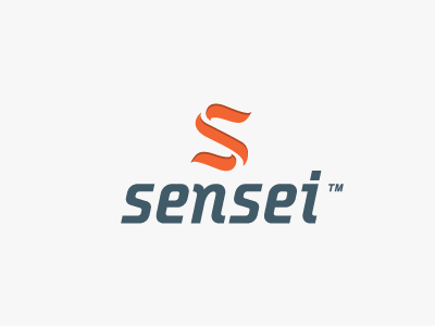 Sensei Logo branding idenity logo typography