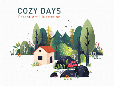 Forest Art Illustration