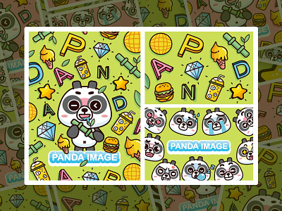 BUBU熊猫-卡通形象IP packaging panda panda logo 动物 卡通形象 吉祥物 品牌 插图 插画 时尚 潮流