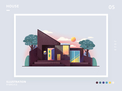 House-05 house illustration 插图 风景