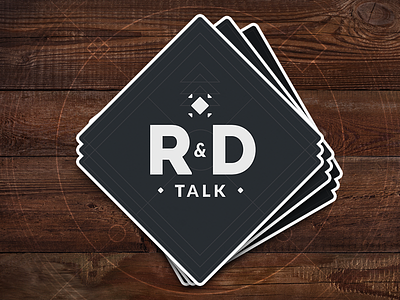 R&D Talk logo podcast rd talk sticker stickermule