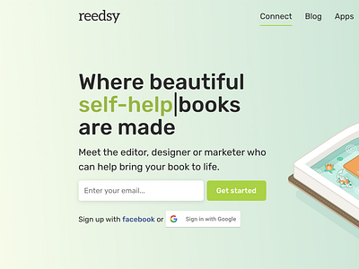 Reedsy - Landing page