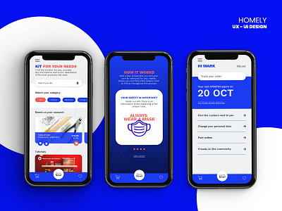 Homely - App Contest Designflows2021 adobexd app behance branding design designflows flat graphic design inspiration minimal product design rent app toolkit app ui userexperience userinterface ux webdesign