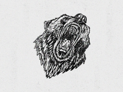 Beware the Bear bear logo vintage