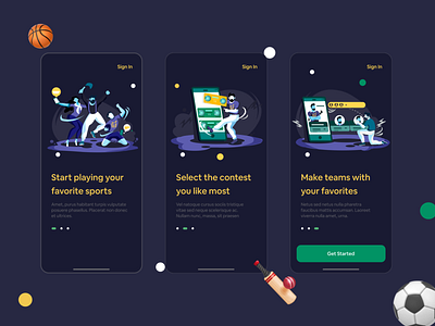 Gully Cricket 2.0 app app design cricket app dark dark mode dark theme dark ui esport esports fantasy fantasy football fantasy sports football football app football club illustration mobile app design mobile ui user experience user interface design