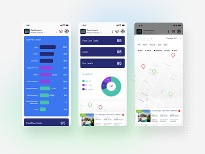 Real Estate Investor - Lead Management CRM app app design design desktop design mobile ui user experience user interface user interface design