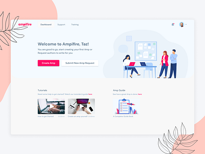 Ampifire - Amp Creation Tool Dashboard app app design dashbaord design desktop design illustration logo mobile ui ui design user experience user interface user interface design user research ux design