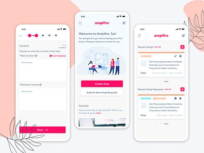 Ampifire Application - Amp Creation Tool aaplication app app design app ui app ux application design desktop design illustration layout design logo mobile ui responsive design ui ui ux ui ux desihn user experience user interface user interface design ux