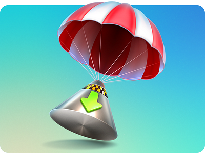 Download Shuttle Icon download drop icon mac osx manager metal parachute shuttle yosemite