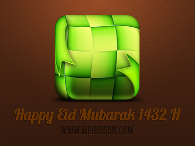Happy Eid Mubarak 1432 H icon weird