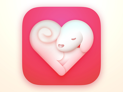 Happy Valentines Day dog heart icon love pet pink valentine