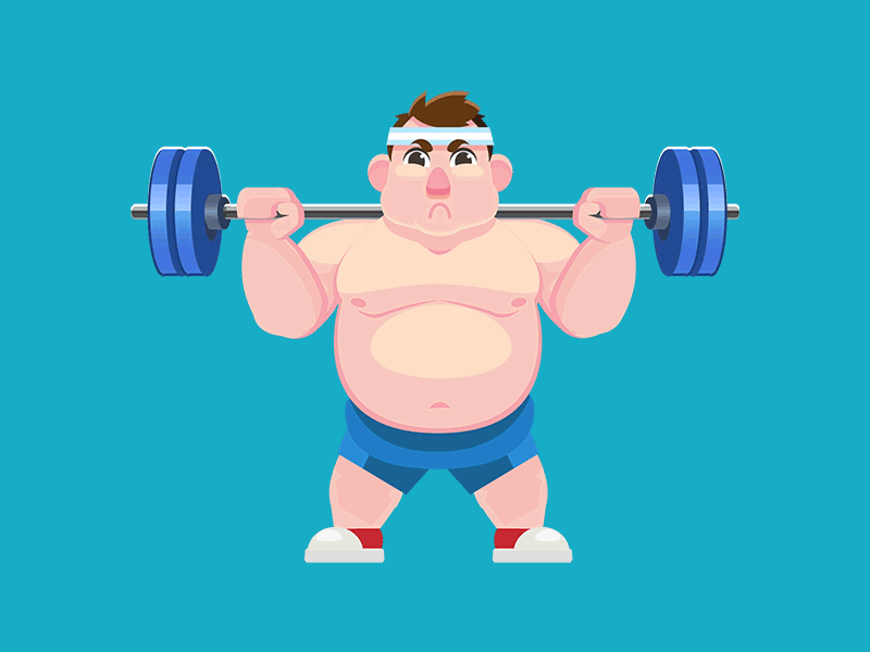 Fitness App Animation animated animation app barbel body fat fitness health sport