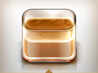 an Icon for Coffee Lovers coffee icon ios iphone latte weird