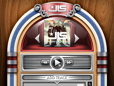 Jukebox UI application facebook jukebox music player track ui user interface