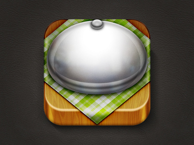 Restaurant App Icon dish food icon ios iphone restaurant table weird