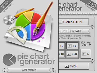 Pie Charts Generator V.1.0 actions download generator infographic photoshop pie chart weird