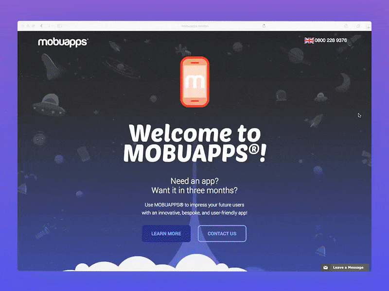 Mobuapps Website and Illustrations