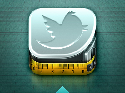 Tweetmeter bird icon ios iphone measure meter scale twitter weird
