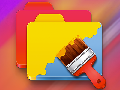 MacOSX Folder Designer Icon app icon brush customize designer folder icon mac mac icon