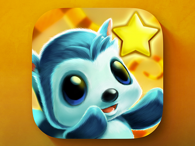 iOS Miika Game Icon cartoon character fluffy fur game game icon icon ios miika puzzle