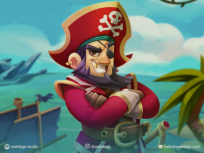 Male Pirate Animation Character animation character illustration mascot photoshop pirate tutorial