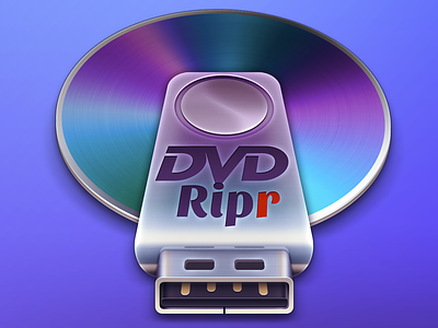Mac OSX DVD Ripr App Icon app app dev appstore burner compact disc dvd itunes mac mac osx macosx realistic skeuomorph usb