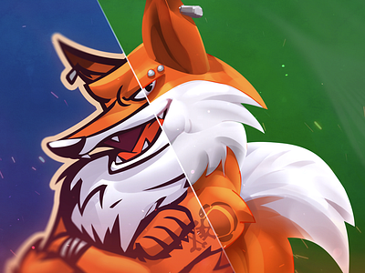 Mascot Design for Esport avatar character esport fox gamedsgn logo mascot