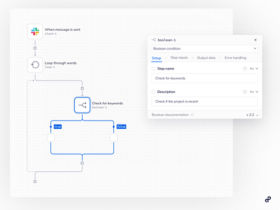 Workflow editor automation integration logic lowcode nocode ui ux workflow