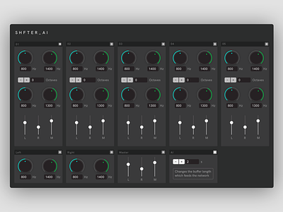 5 Channel Pitch Shifter for SoundX audio music sound ui