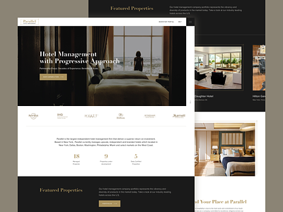 Homepage concept - Hotel Operator concept homepage hotel ui web webdesign