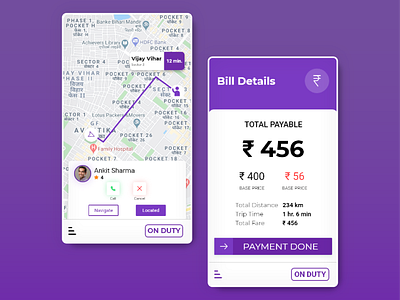 Driver App UI/UX app app ui booking cab design illustration minimal taxi taxi booking app typography ui ui ux ux vector