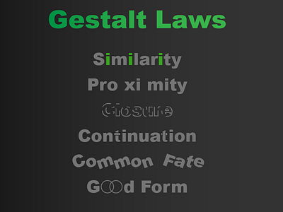 Gestalt Laws Poster gestalt laws poster ui user exprience ux
